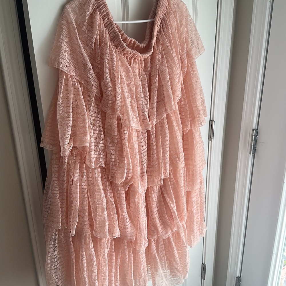 New Free People Valentine Layered Lace Underskirt no tag new - Picture 7 of 10